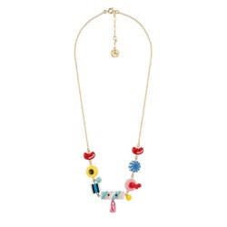 Theé Candy Store Multi-Éléments W/Gold Plated Chain Necklace | ADCS3151 - Les Nereides