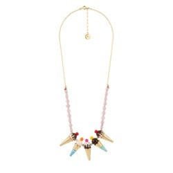 Theé Candy Store Multi Ice Cream Cornets W/Resin Beads Necklace | ADCS3041 - Les Nereides