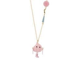 Theé Candy Store Pink Meue Monster Necklace | ADCS3171 - Les Nereides