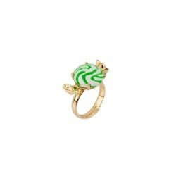 Theé Candy Store White And Green Sweet Rings | ADCS6011 - Les Nereides