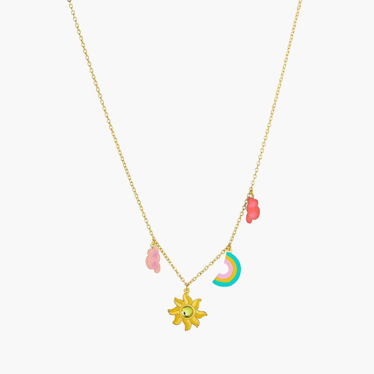 Rainbow on sale necklace charm