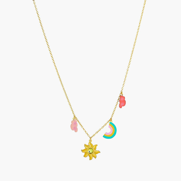 Theé Toto & Dorothy Cloud, Sun And Rainbow Pendant Necklace | ANOZ3051 - Les Nereides