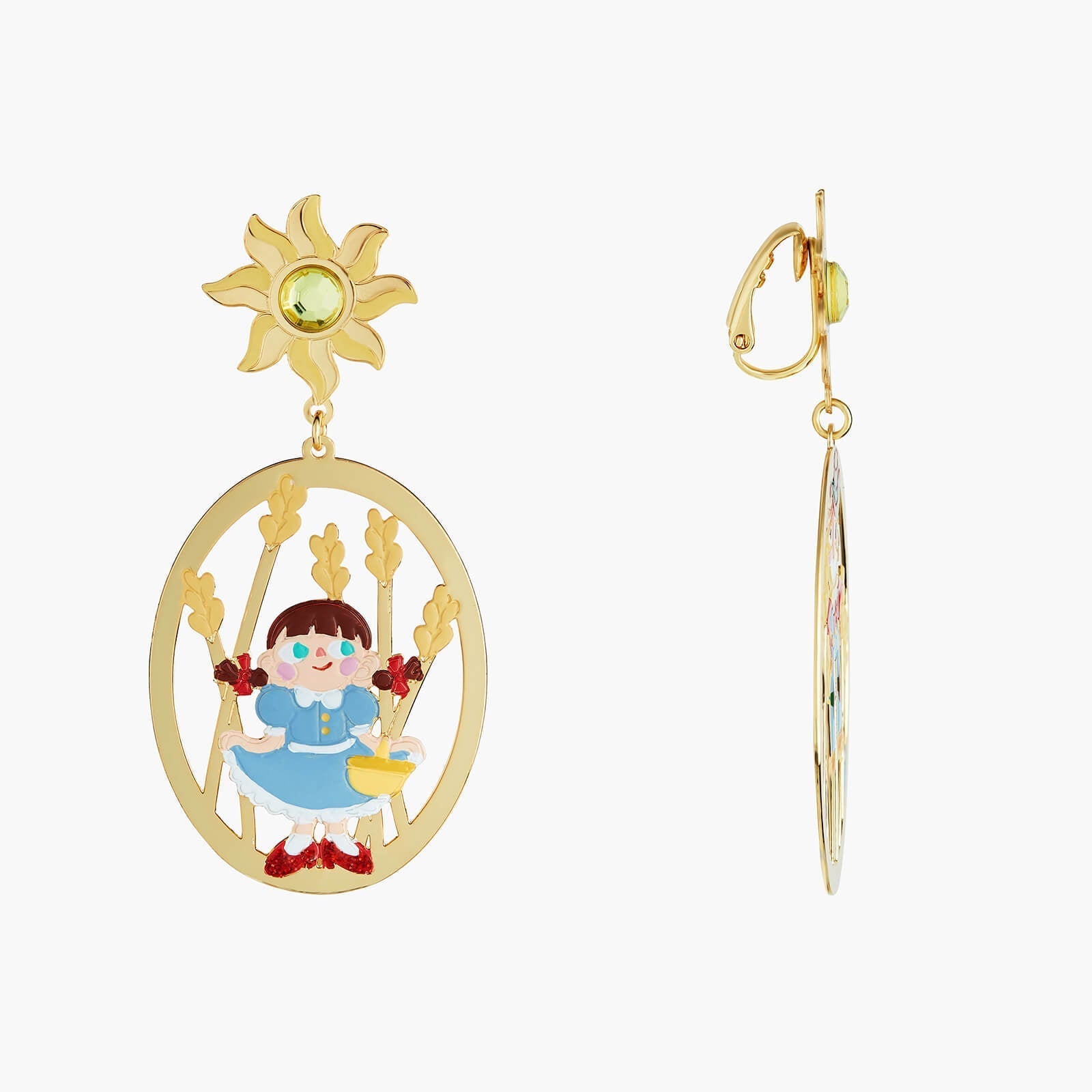 Theé Toto & Dorothy Dorothy And Theé Scarecrow Asymmetrical Earrings | ANOZ106C/1 - Les Nereides
