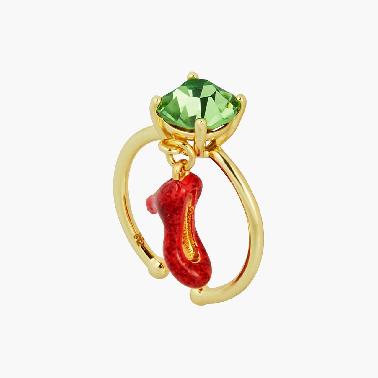 Theé Toto & Dorothy Faceted Crystal And Shoe Adjustable Rings | ANOZ6041 - Les Nereides
