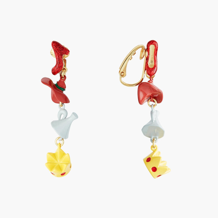 Theé Toto & Dorothy Shoe, Hat, Funnel And Crown Earrings | ANOZ111C/1 - Les Nereides