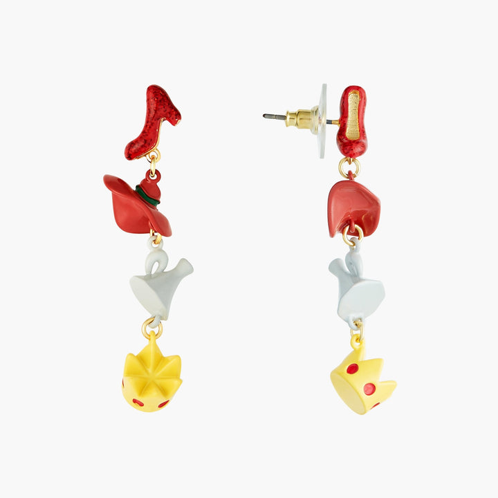 Theé Toto & Dorothy Shoe, Hat, Funnel And Crown Earrings | ANOZ111C/1 - Les Nereides