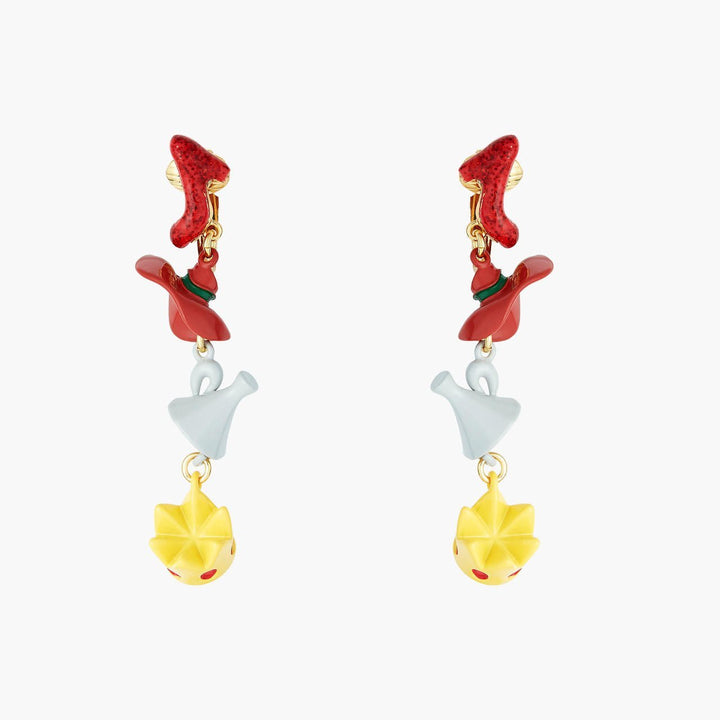 Theé Toto & Dorothy Shoe, Hat, Funnel And Crown Earrings | ANOZ111C/1 - Les Nereides