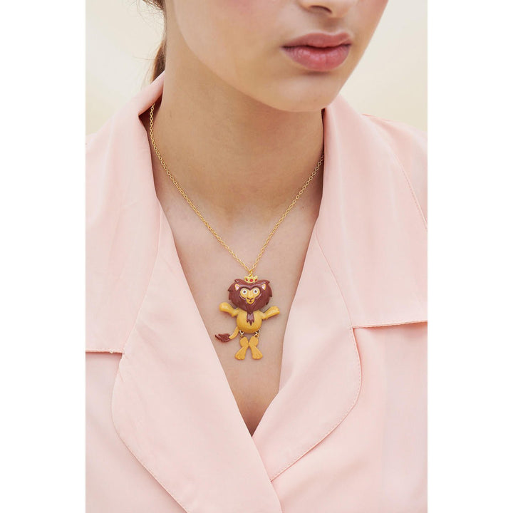 Theé Toto & Dorothy Theé Cowardly Lion Pendant Necklace | ANOZ3031 - Les Nereides
