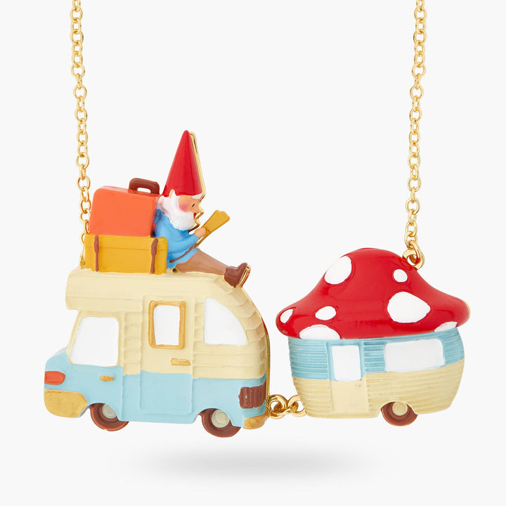 Toadstool Family Caravan Statement Necklace | ASCP3071 - Les Nereides