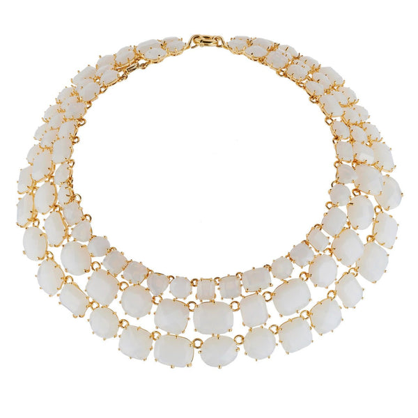 Triple Row La Diamantine 49Cm Opal Necklace | AGLD3171 - Les Nereides