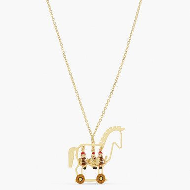 Trojan Horse Pendant Necklace | APPD3011 - Les Nereides
