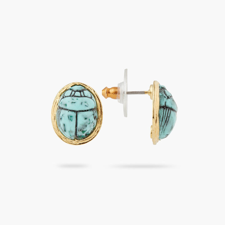 Turquoise Scarab Beetle Earrings | ASNI1031 - Les Nereides