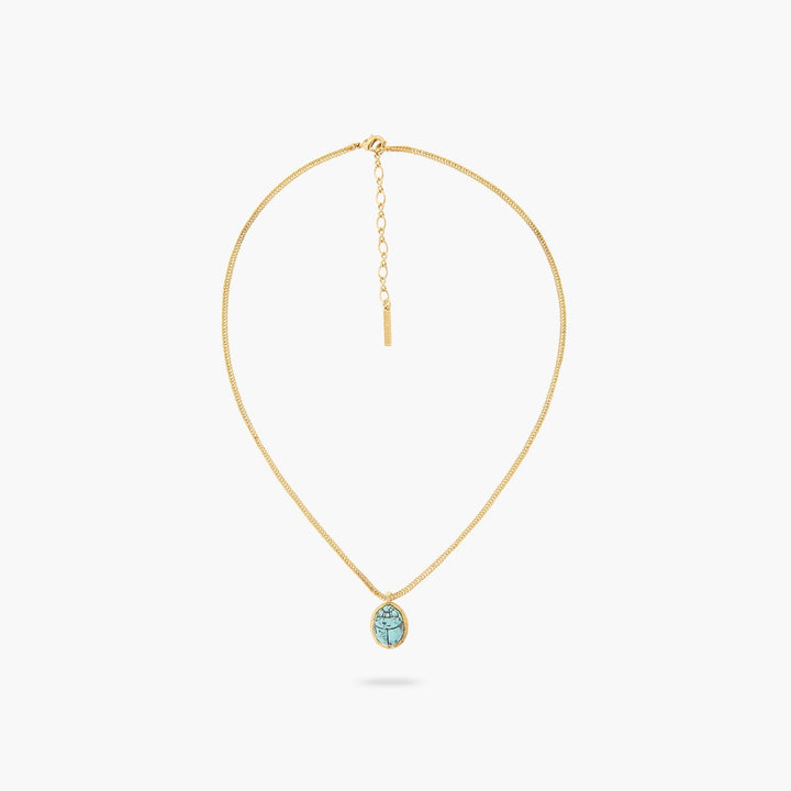 Turquoise Scarab Beetle Pendant Necklace | ASNI3031 - Les Nereides