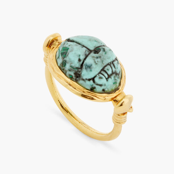 Turquoise Scarab Beetle Ring | ASNI6011 - Les Nereides