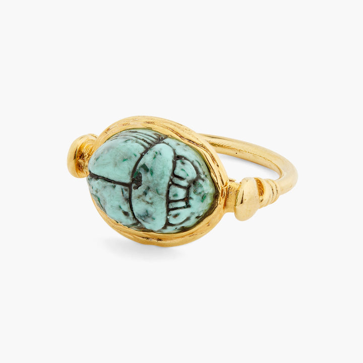 Turquoise Scarab Beetle Ring | ASNI6011 - Les Nereides