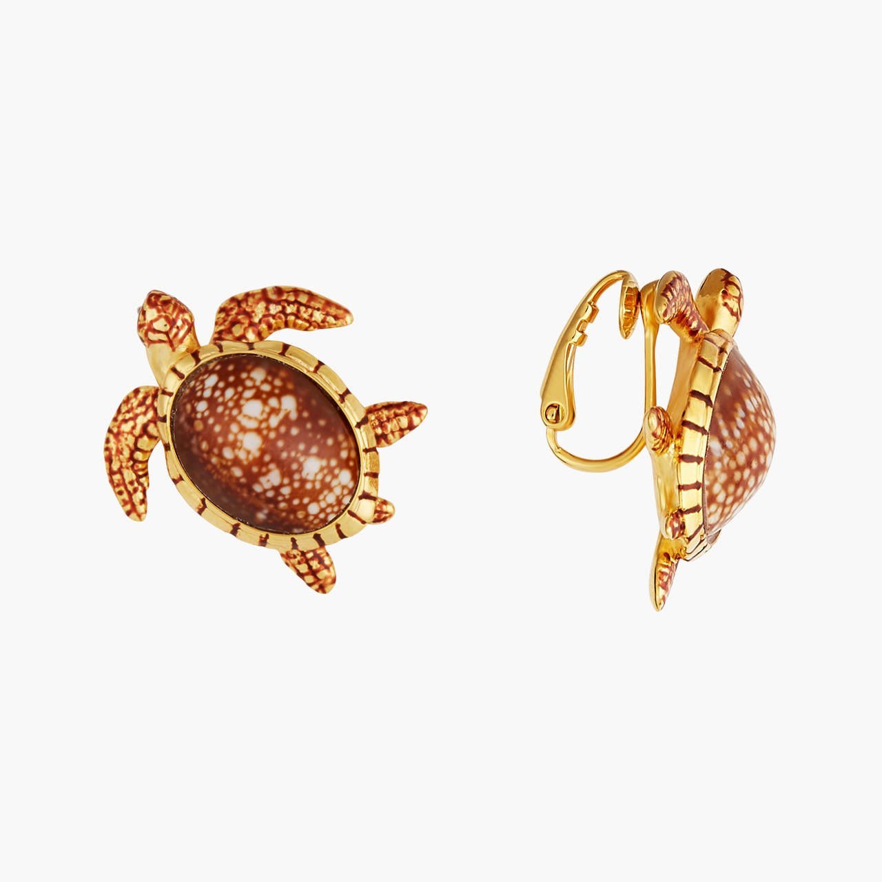 Turtles And Speckled Shells Earrings | AOGL1081 - Les Nereides