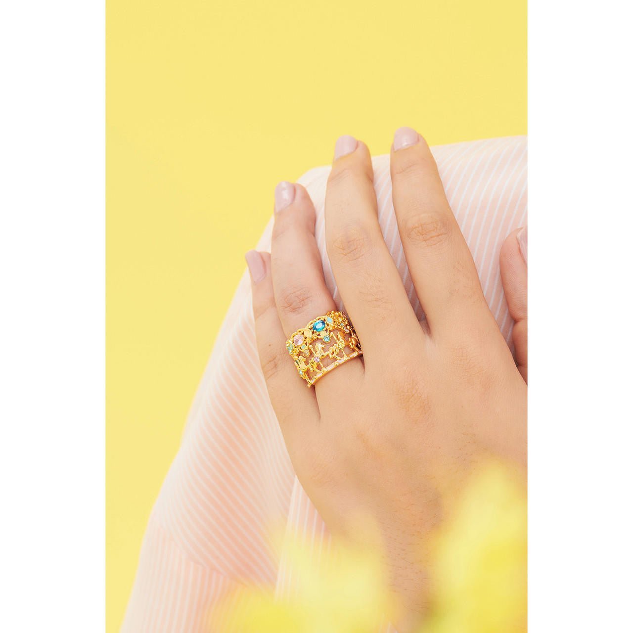 Two Band Carousel And Horse Rings | ANIP603/11 - Les Nereides