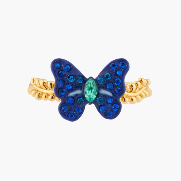 Ulysses Butterfly And Crystals Rings | Akep603/11 - Les Nereides