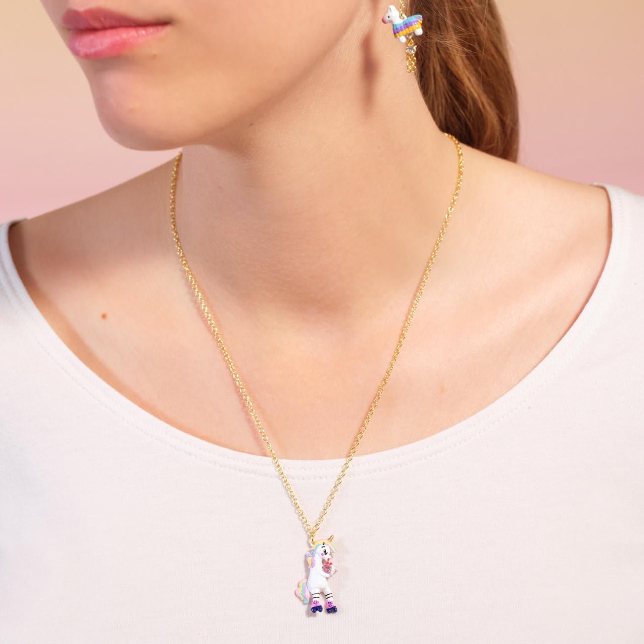 Unicorn pendant necklace | AQPP3031 - Les Nereides