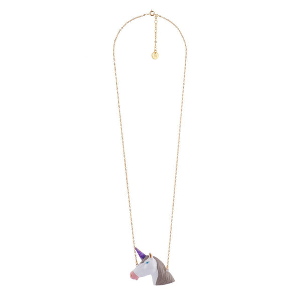 Unique Unicorn Unicorn With A Multicolor Horn Necklace | AFUN3051 - Les Nereides