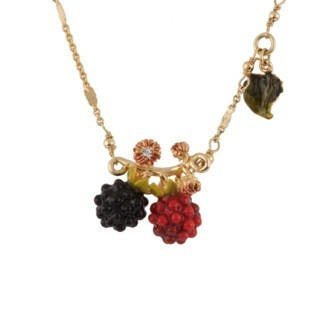 Vegetation Doree Blackberries, Buds And Leaf Necklace | AEVD3061 - Les Nereides
