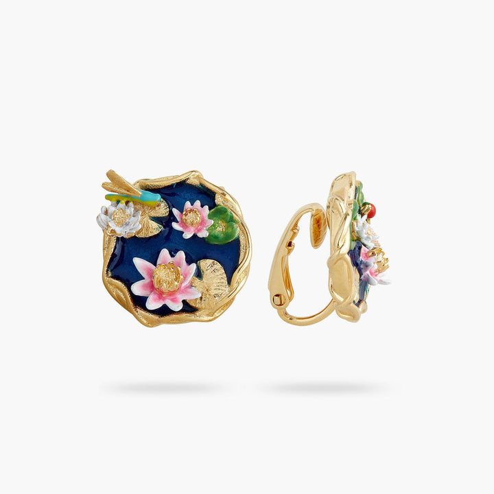 Water Lily Pond Earrings | AQJF1101 - Les Nereides