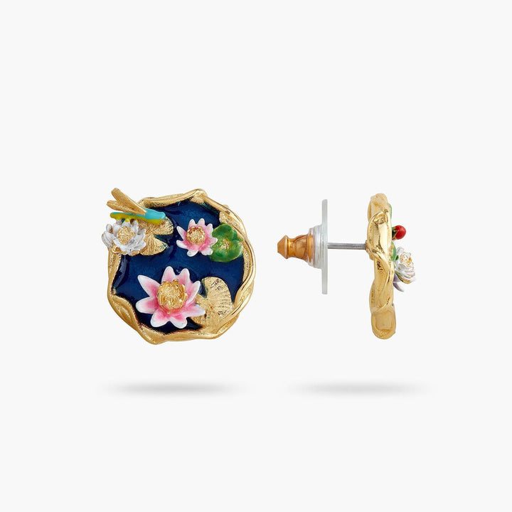 Water Lily Pond Earrings | AQJF1101 - Les Nereides