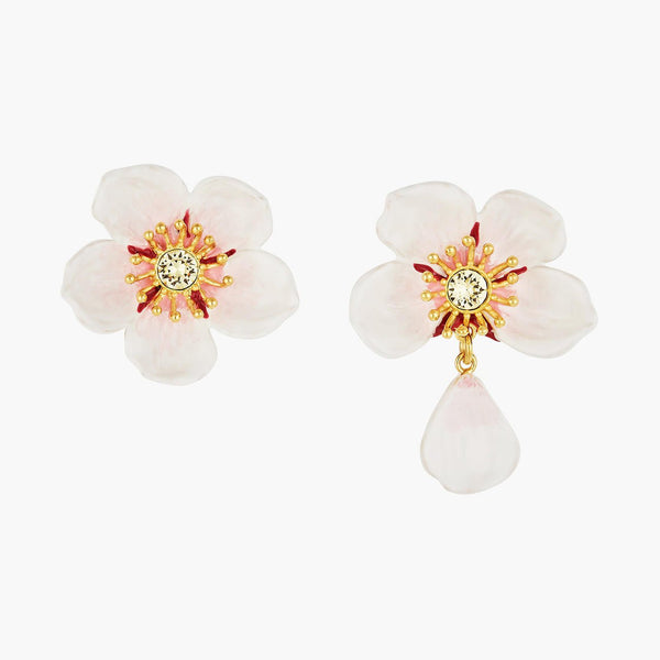 White Cherry Blossom Post Earrings | ANHA110T1 - Les Nereides