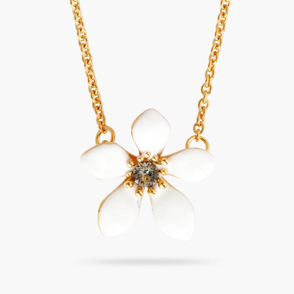 White ranunculus fine necklace | AQFN3031 - Les Nereides