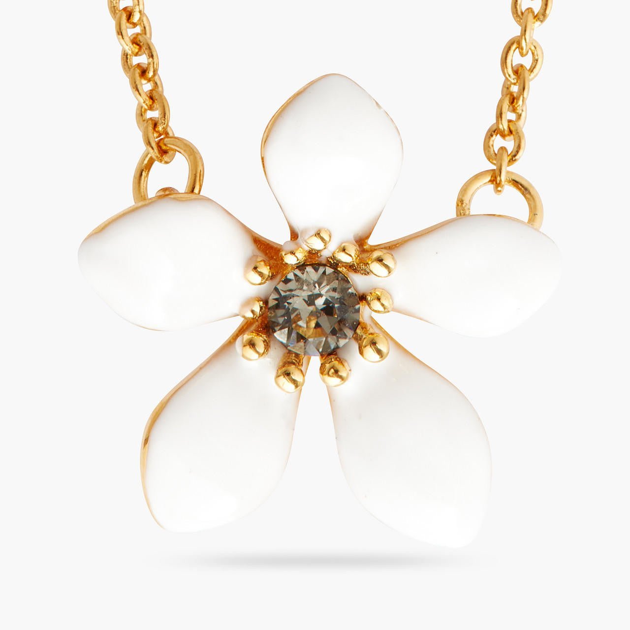 White ranunculus fine necklace | AQFN3031 - Les Nereides