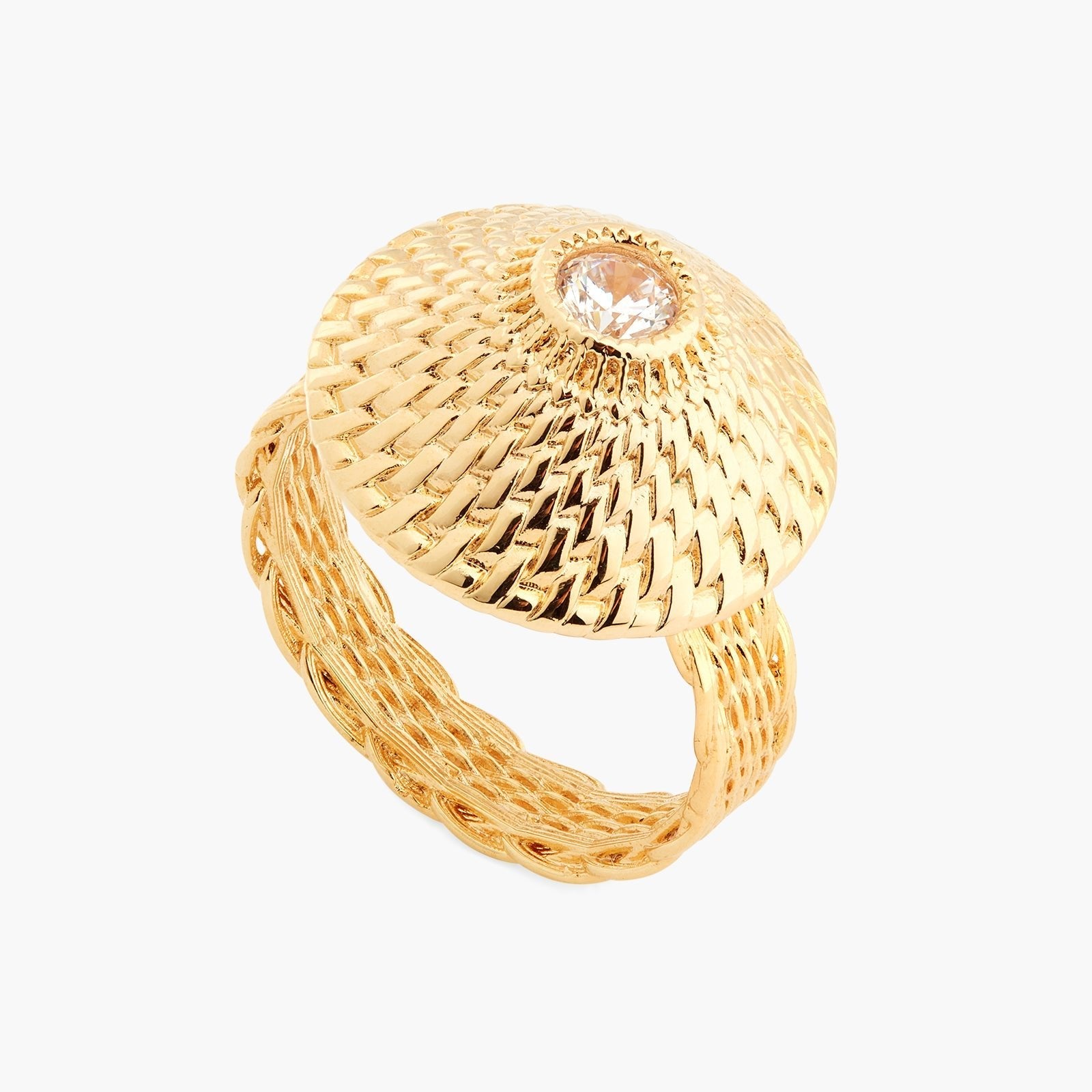Wicker cocktail ring | ASVA6011 - Les Nereides
