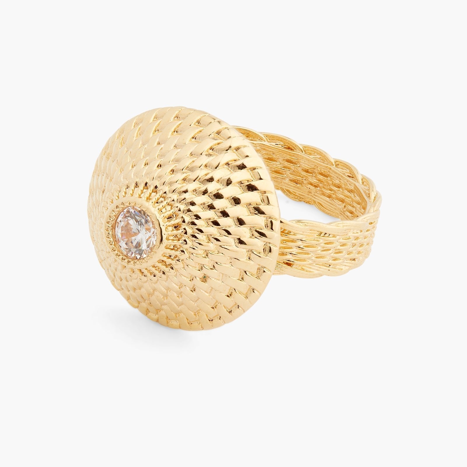 Wicker cocktail ring | ASVA6011 - Les Nereides