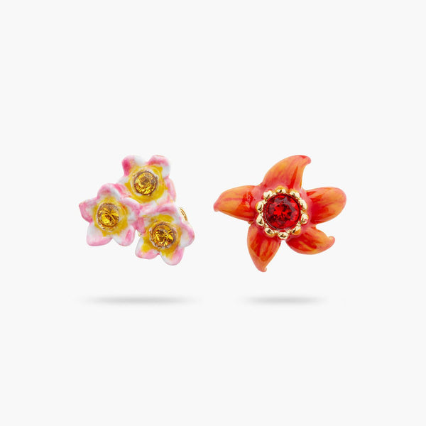 Wild Flower Asymmetrical Earrings | ARPA1031 - Les Nereides