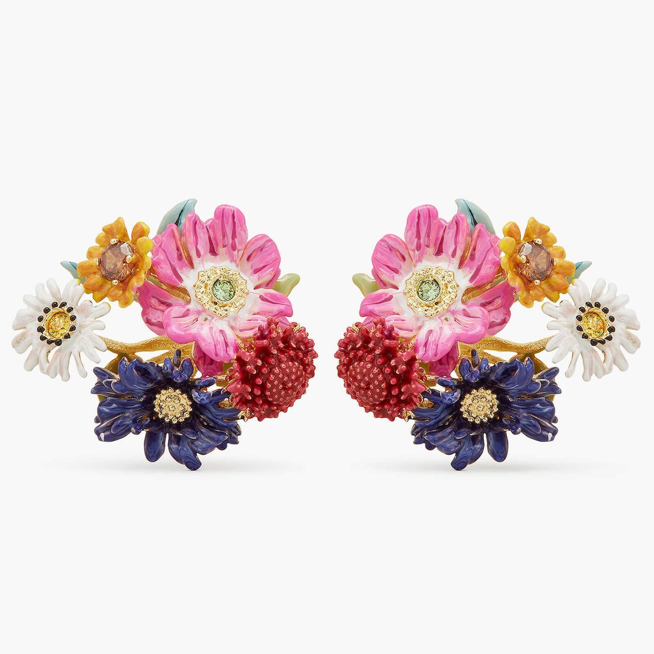 Wild Flower Bouquet Earrings | APPO1021 - Les Nereides