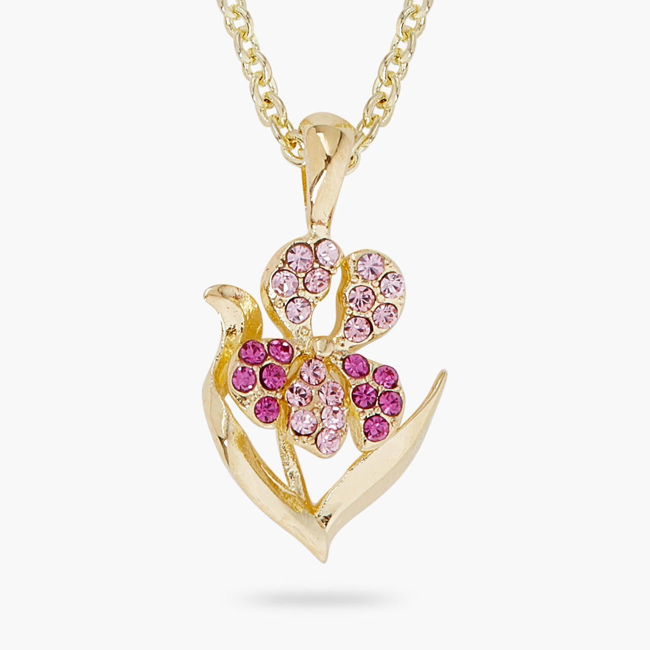 Wine And Roses Iris Pendant Necklace | ARIS3111 - Les Nereides