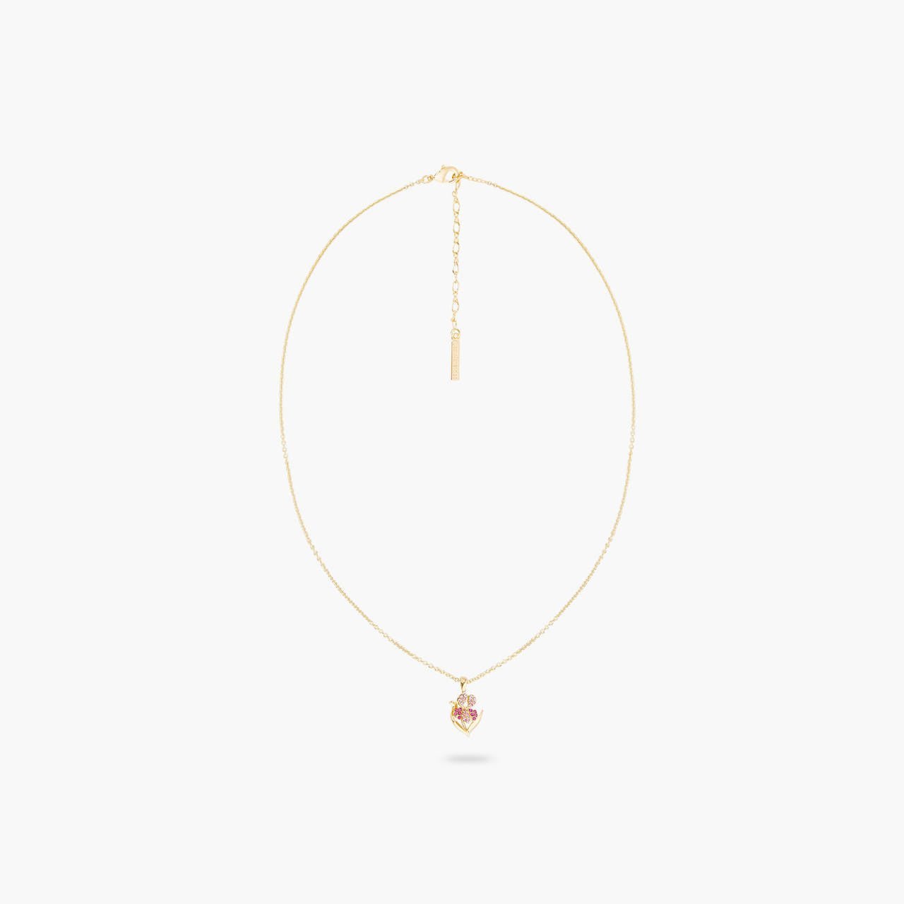 Wine And Roses Iris Pendant Necklace | ARIS3111 - Les Nereides