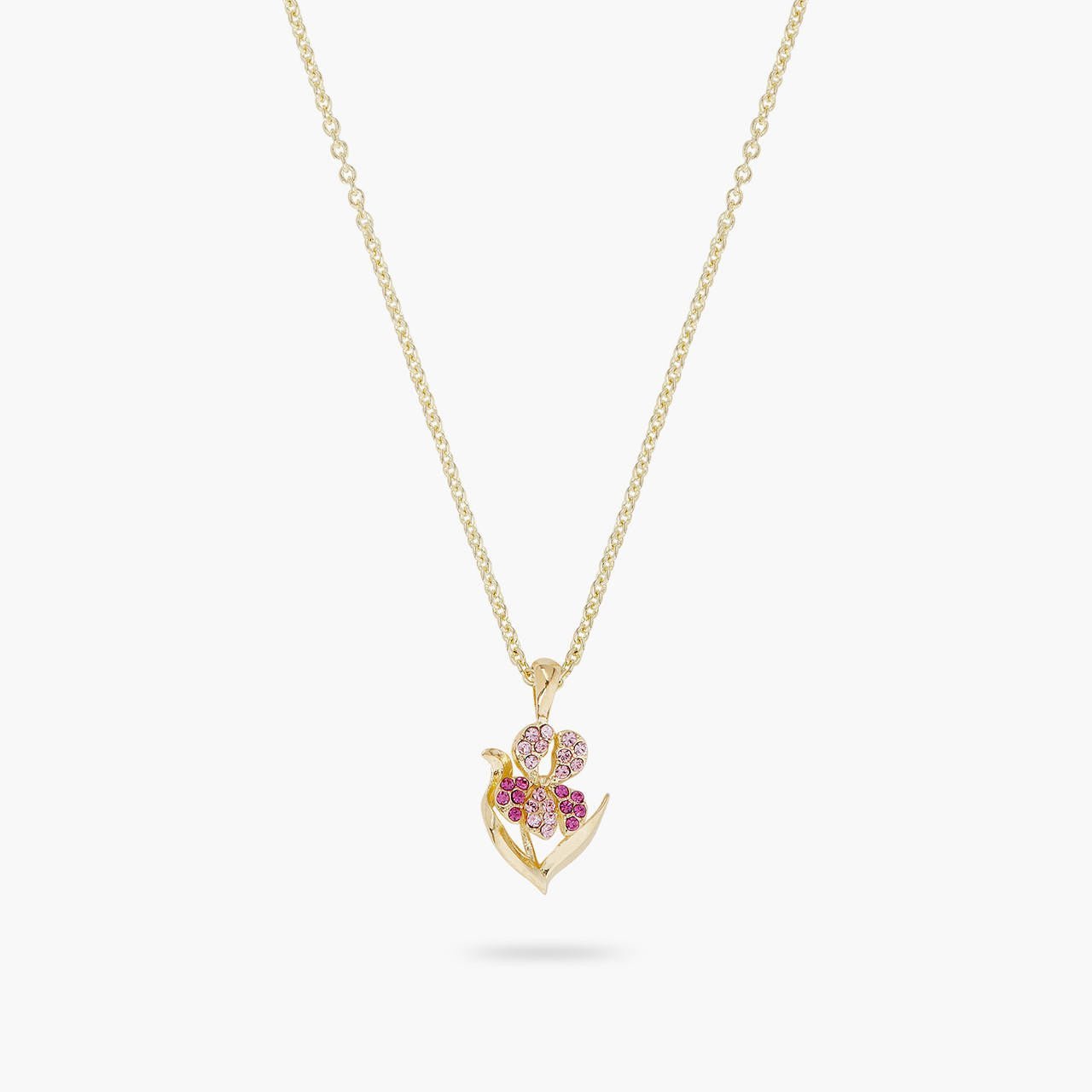 Wine And Roses Iris Pendant Necklace | ARIS3111 - Les Nereides