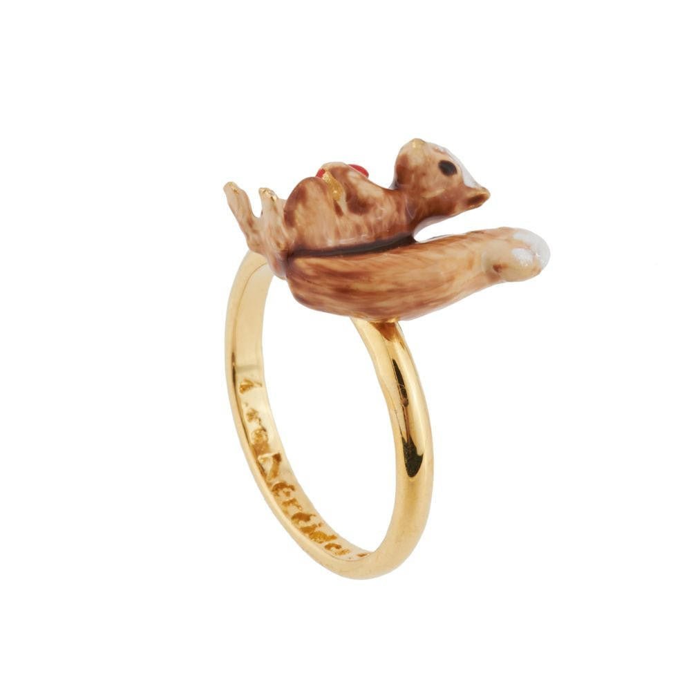 Winter Squirrel Holding A Love Heart 50 Rings | AGSF6012 - Les Nereides