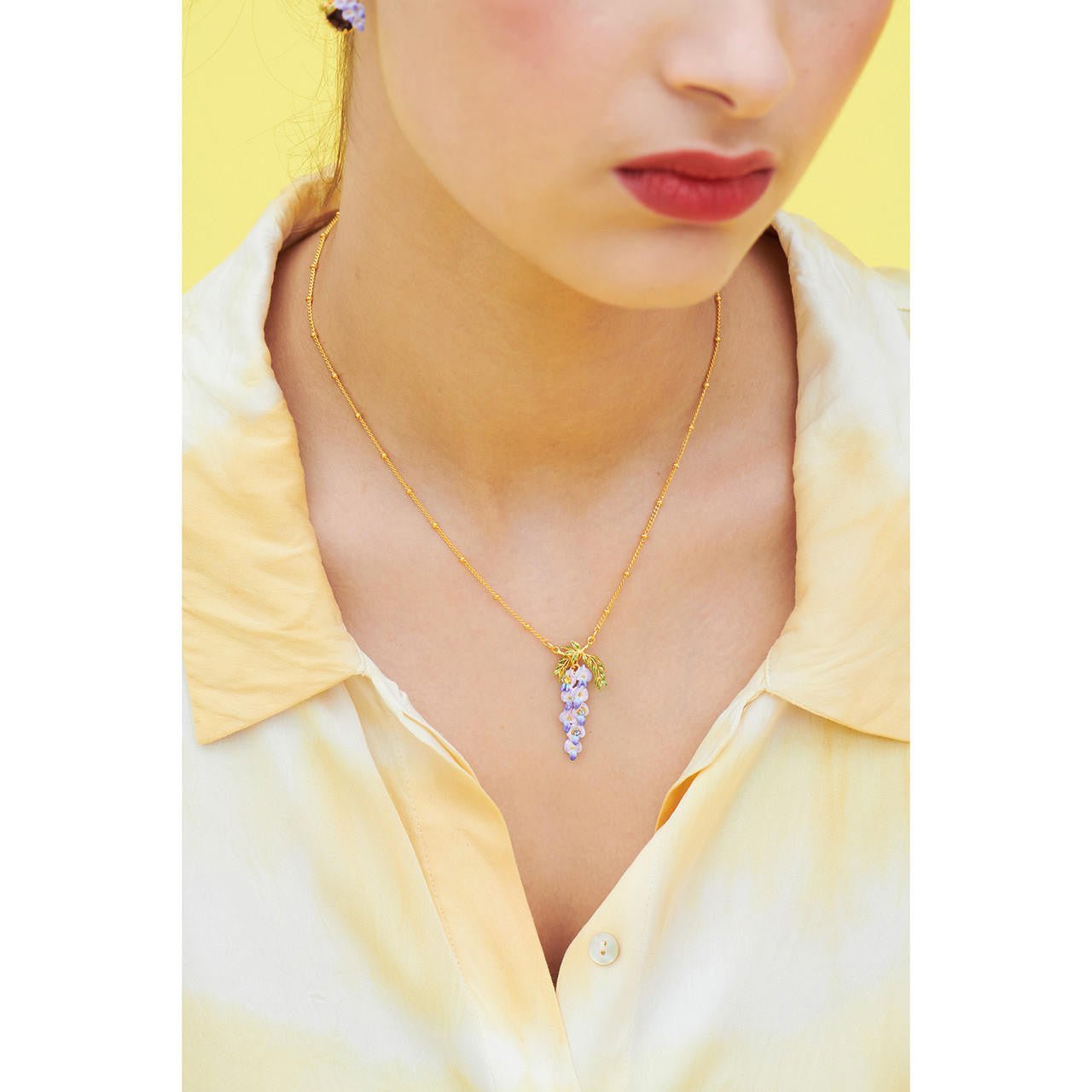Wisteria And Foliage Necklace | ANOF3031 - Les Nereides