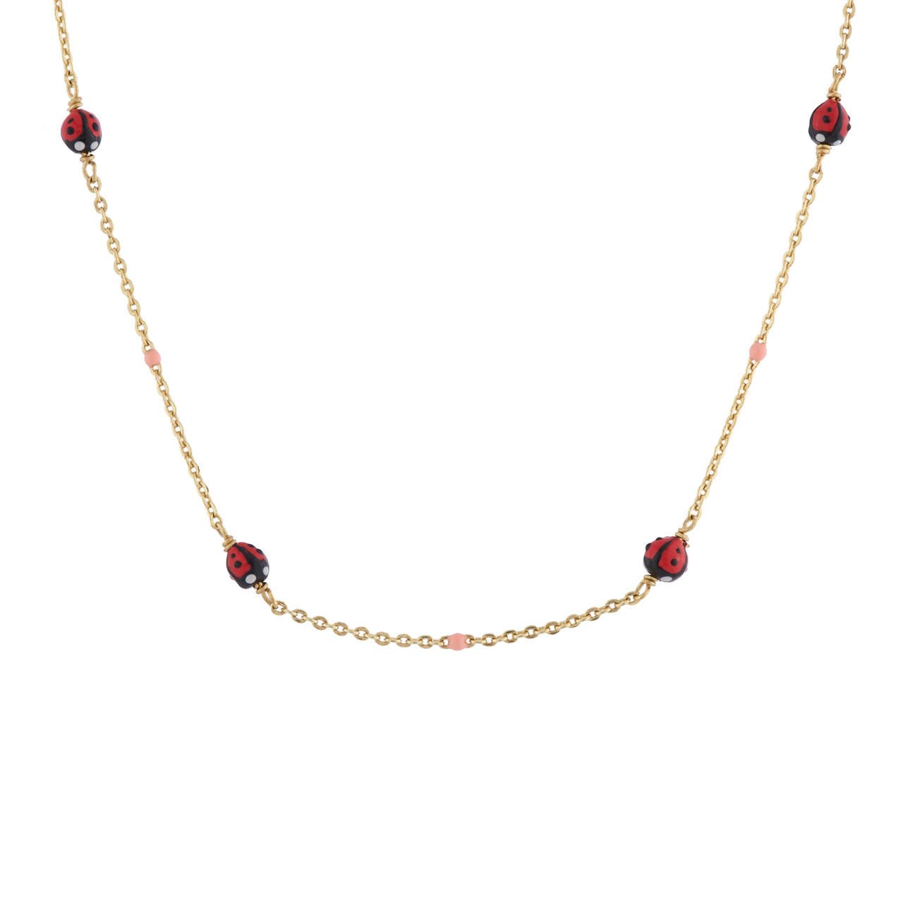 With Ladybugs Necklace | AIPR3061 - Les Nereides