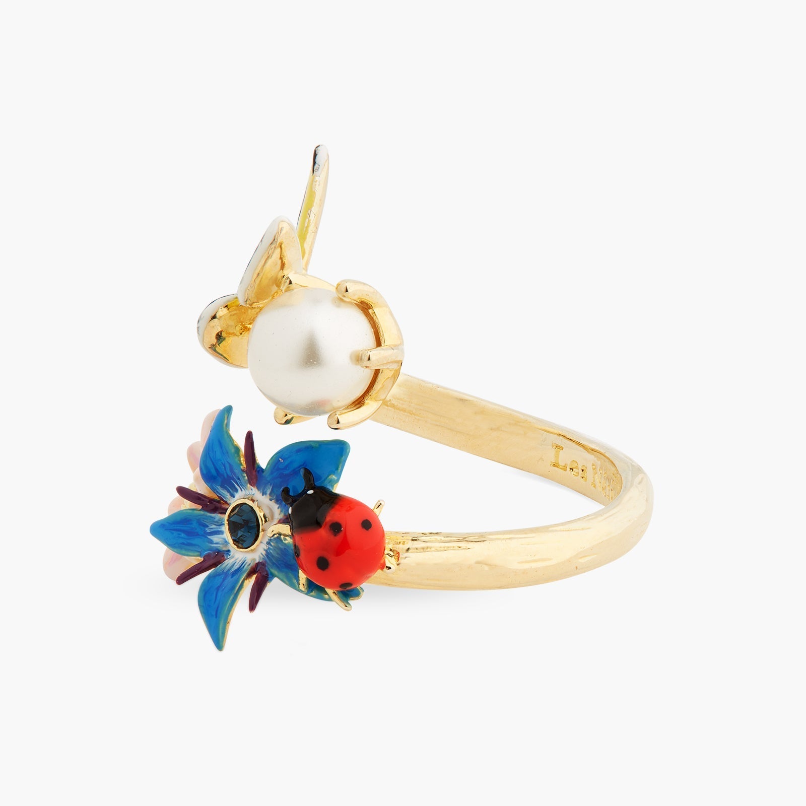 Wonderful Vegetable Garden And Mother - Of - Pearl Adjustable Ring | ASPO6011 - Les Nereides