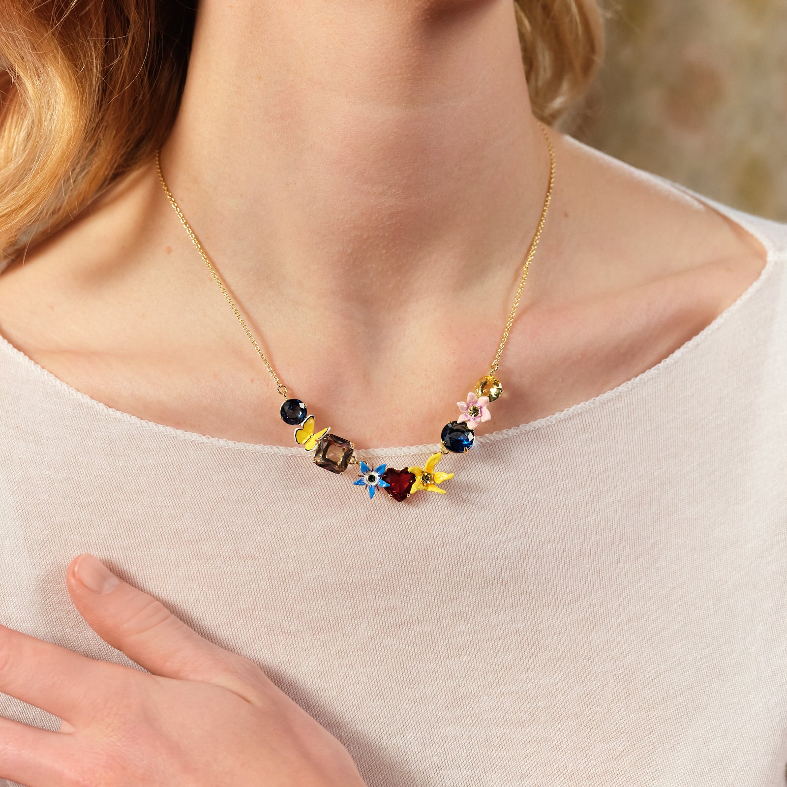 Wonderful Vegetable Garden Statement Necklace | ASPO3011 - Les Nereides
