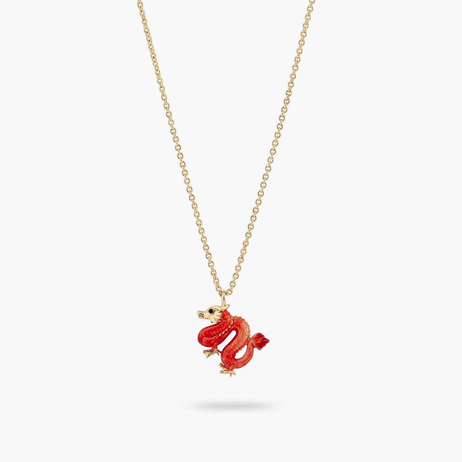 Wood Dragon Pendant Necklace | ATDR3011 - Les Nereides