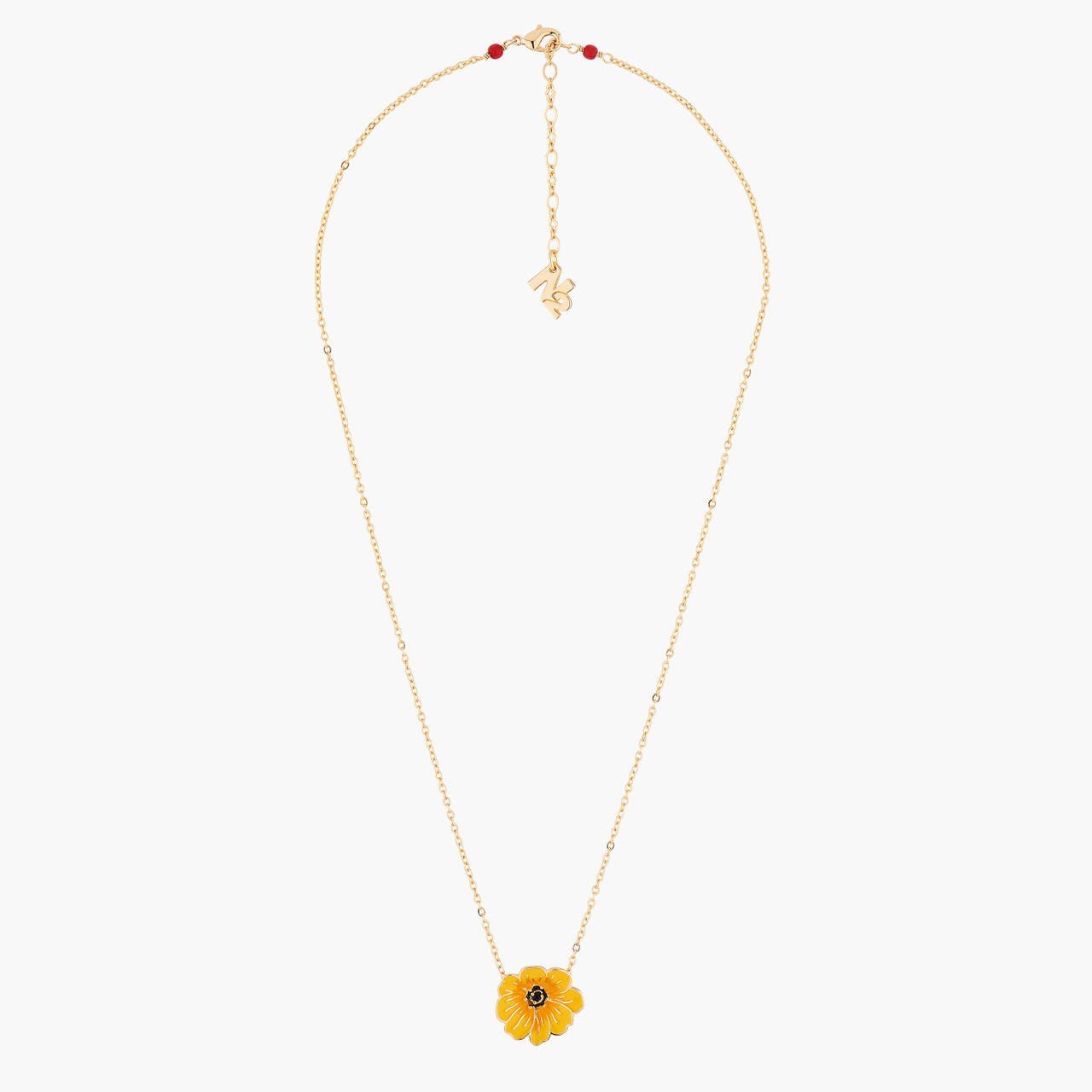 Yellow Cosmos Pendant Necklace | AMBE3041 - Les Nereides