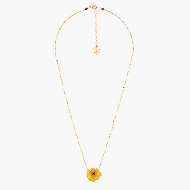 Yellow Cosmos Pendant Necklace | AMBE3041 - Les Nereides