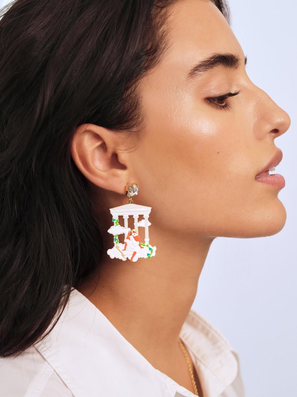 Zeus On Mount Olympus Post Earrings | appd1091 - Les Nereides